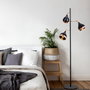 Opviq Yıldo - 7021 Lámpara de pie Negro y Cobre